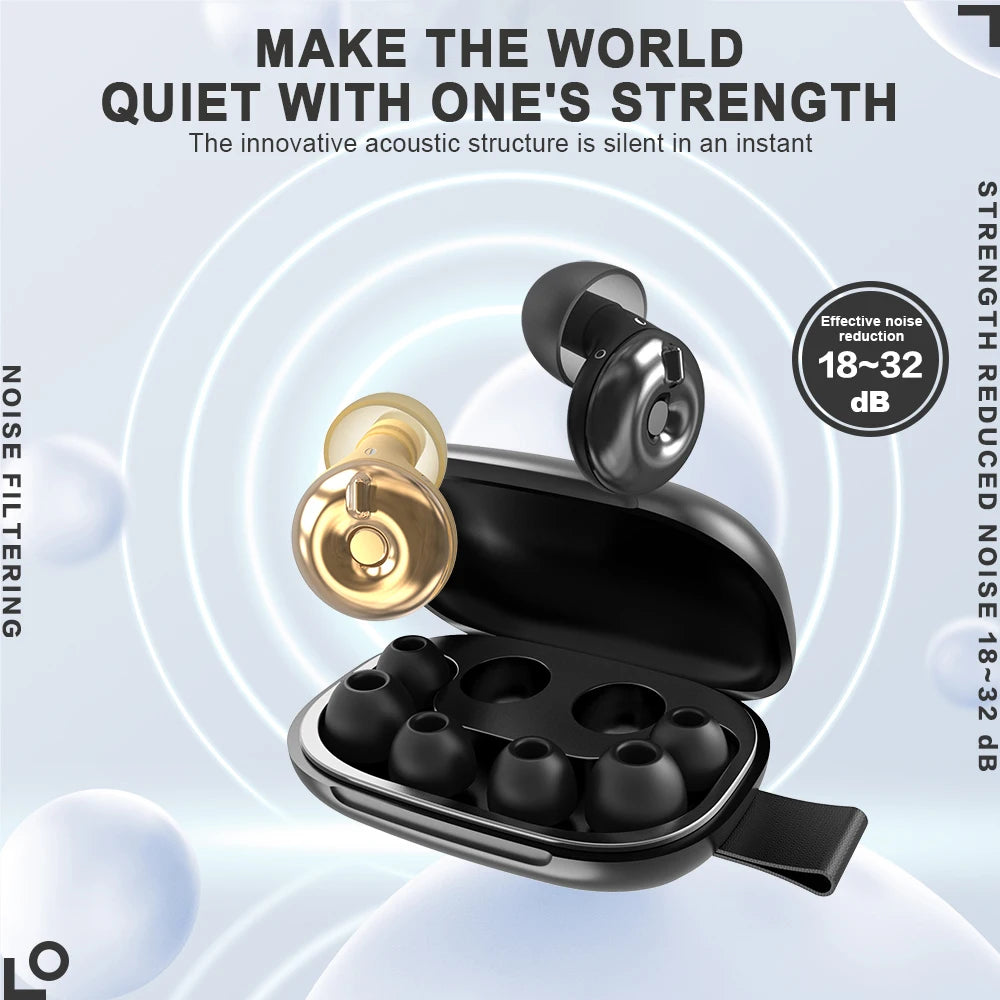 Noise-cancelling travel earbuds